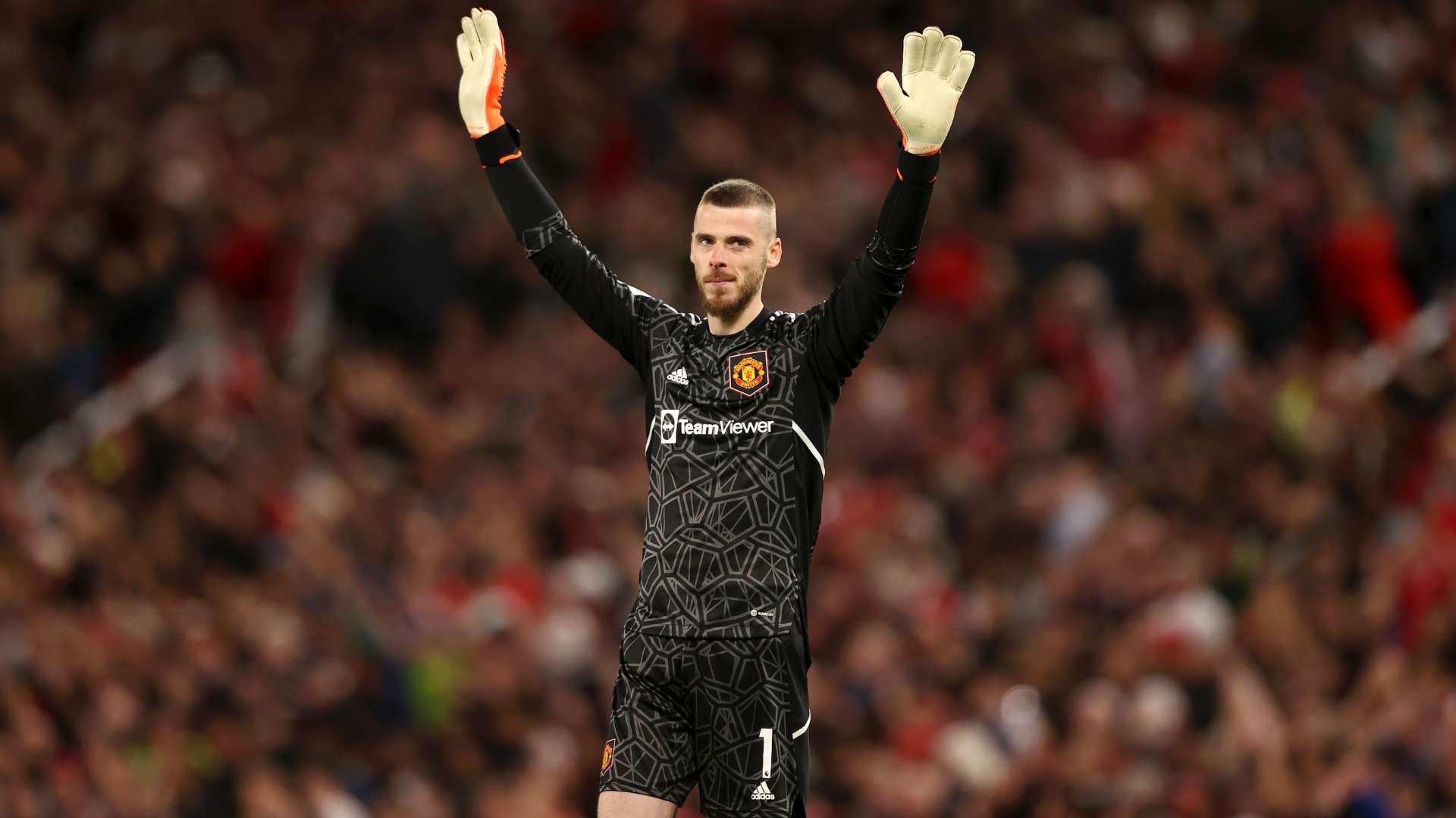 De Gea, en un partido con el United