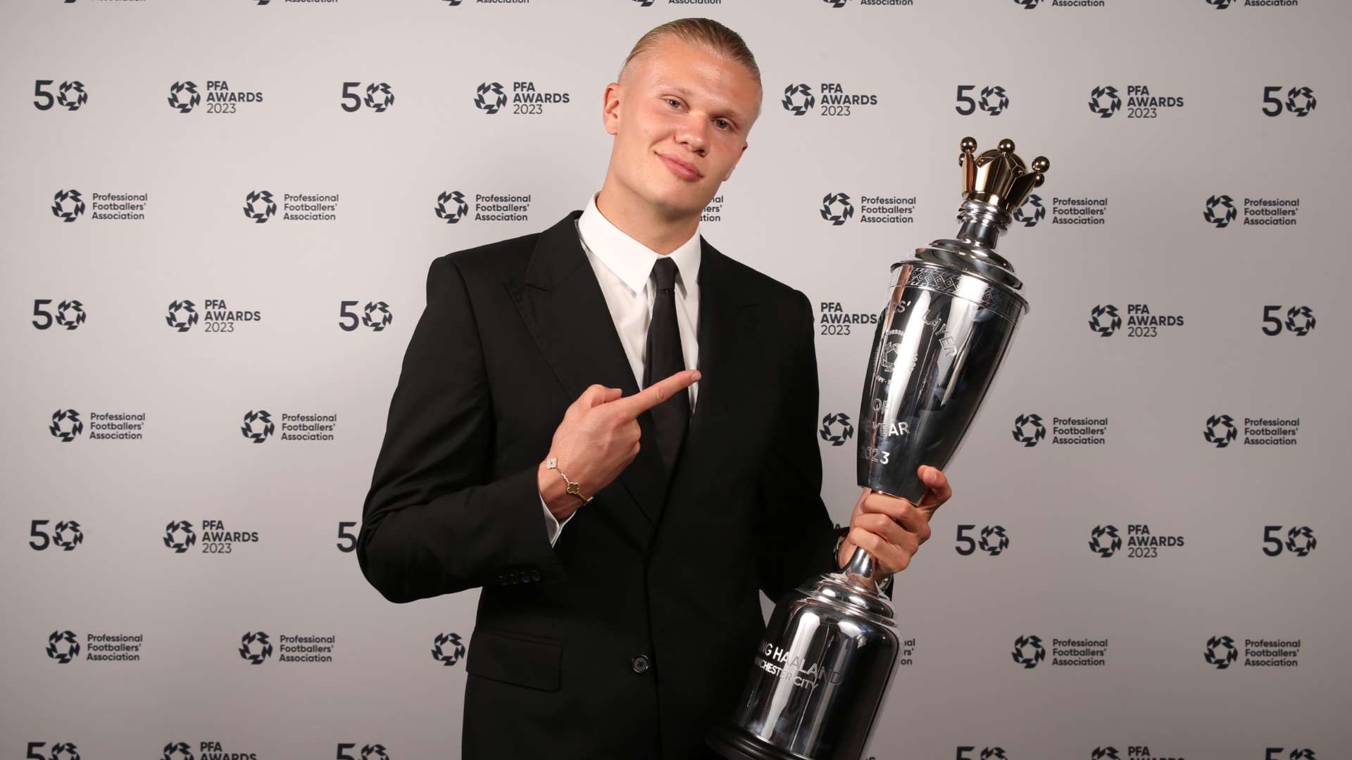 Erling Haaland PFA award