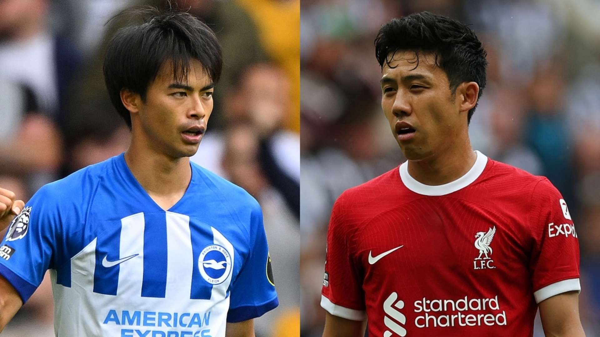 Kaoru Mitoma Brighton Wataru Endo Liverpool