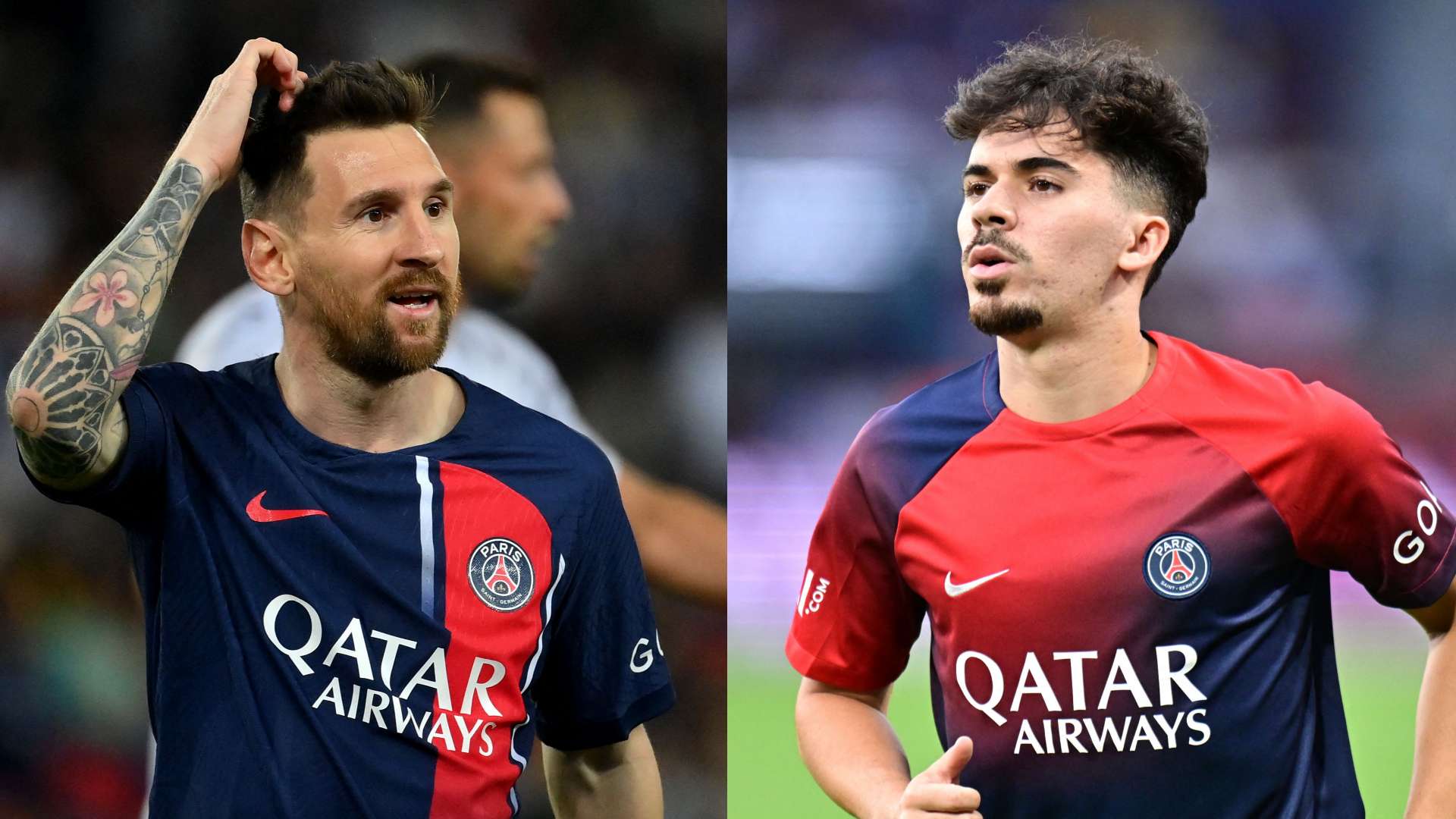 Lionel Messi Vitinha 2023 PSG