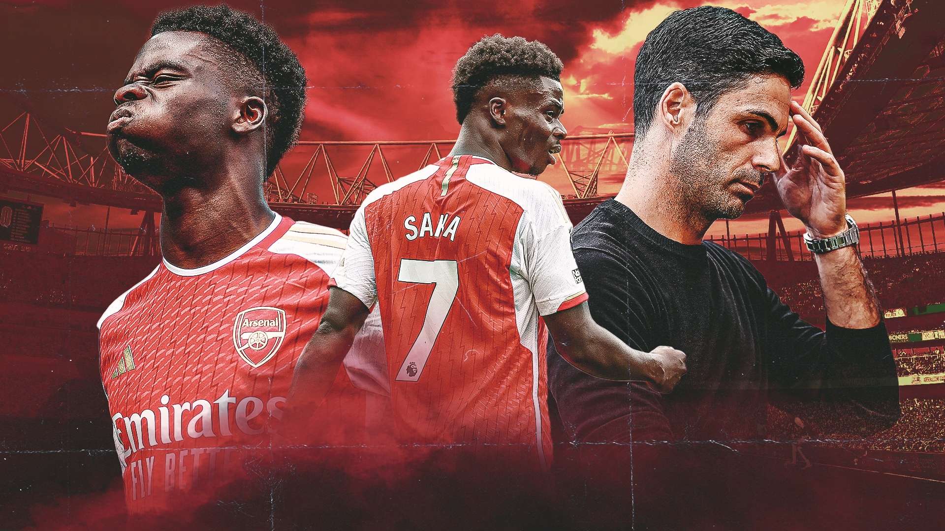 Saka Injury Arsenal GFX