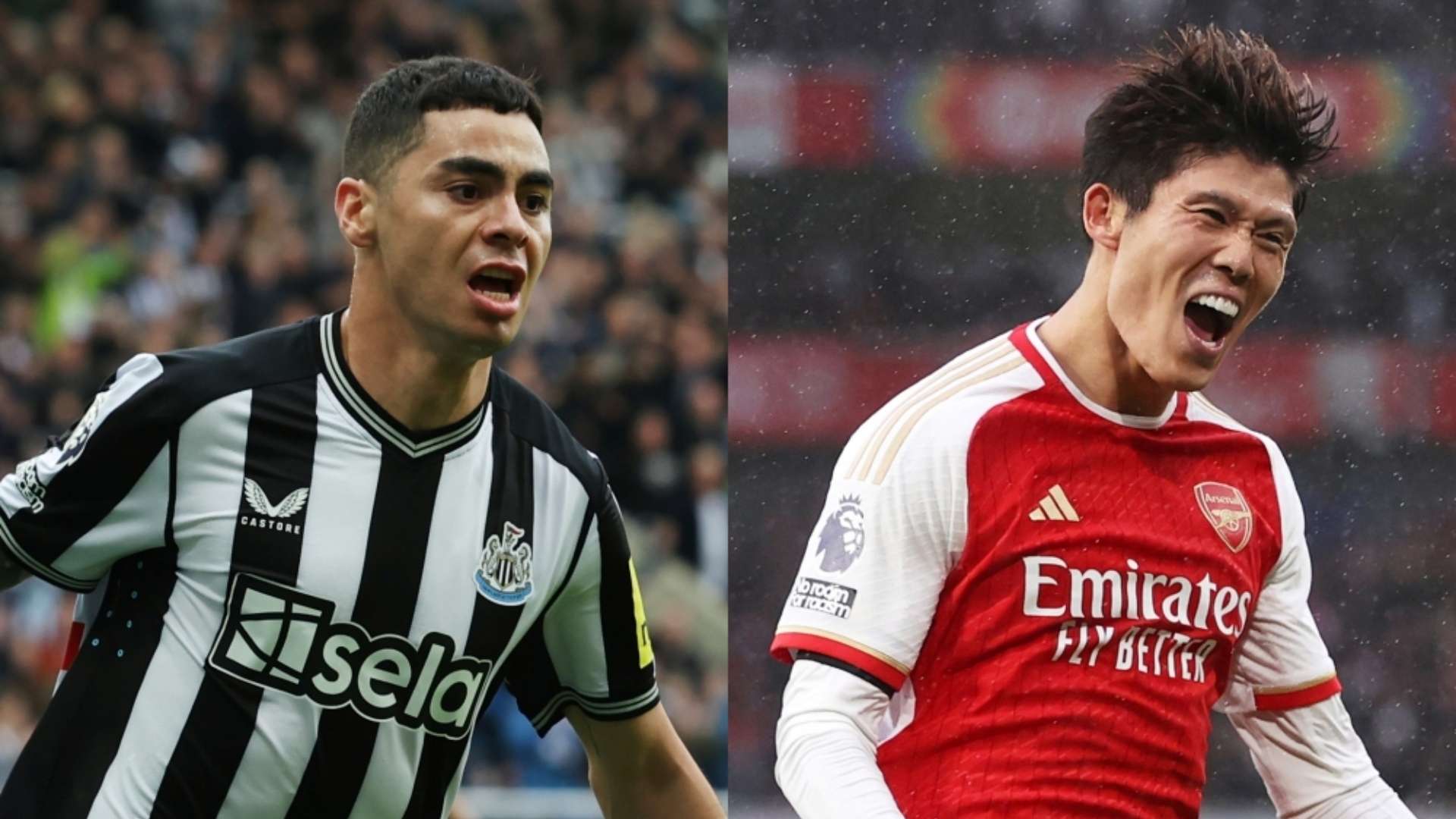 Miguel Almiron Newcastle Takehiro Tomiyasu Arsenal