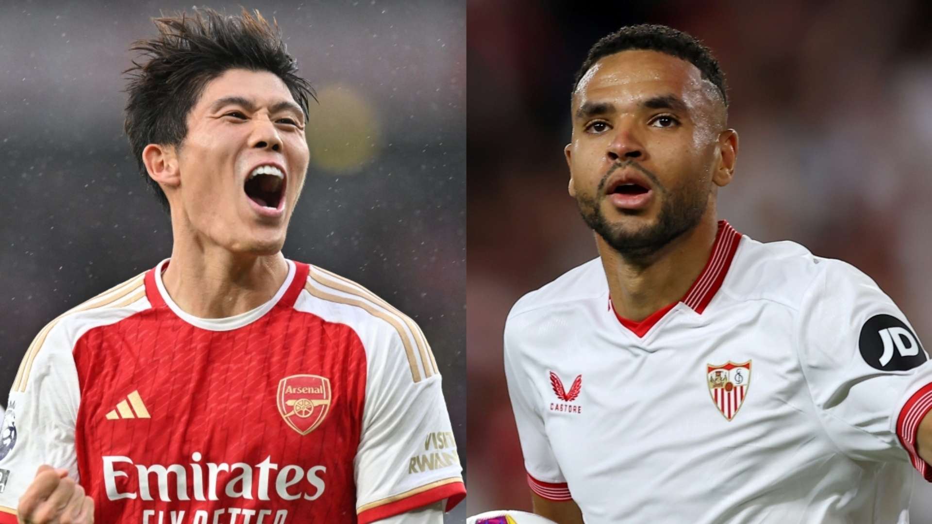 Takehiro Tomiyasu Arsenal Yousseff En-Nesyri Sevilla