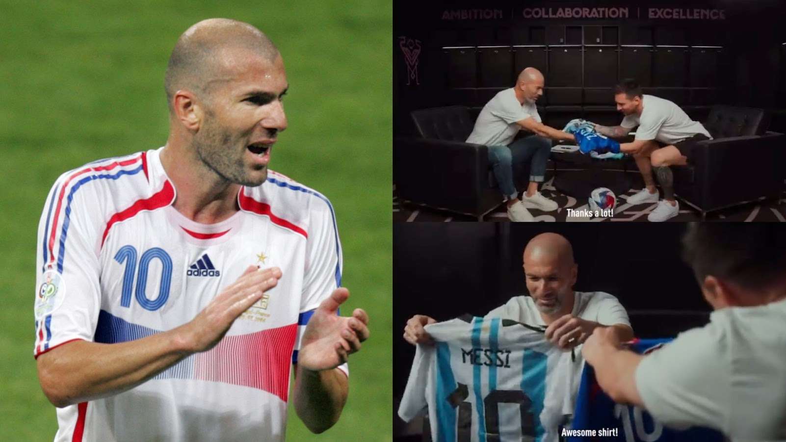 Zinedine Zidane Lionel Messi Adidas