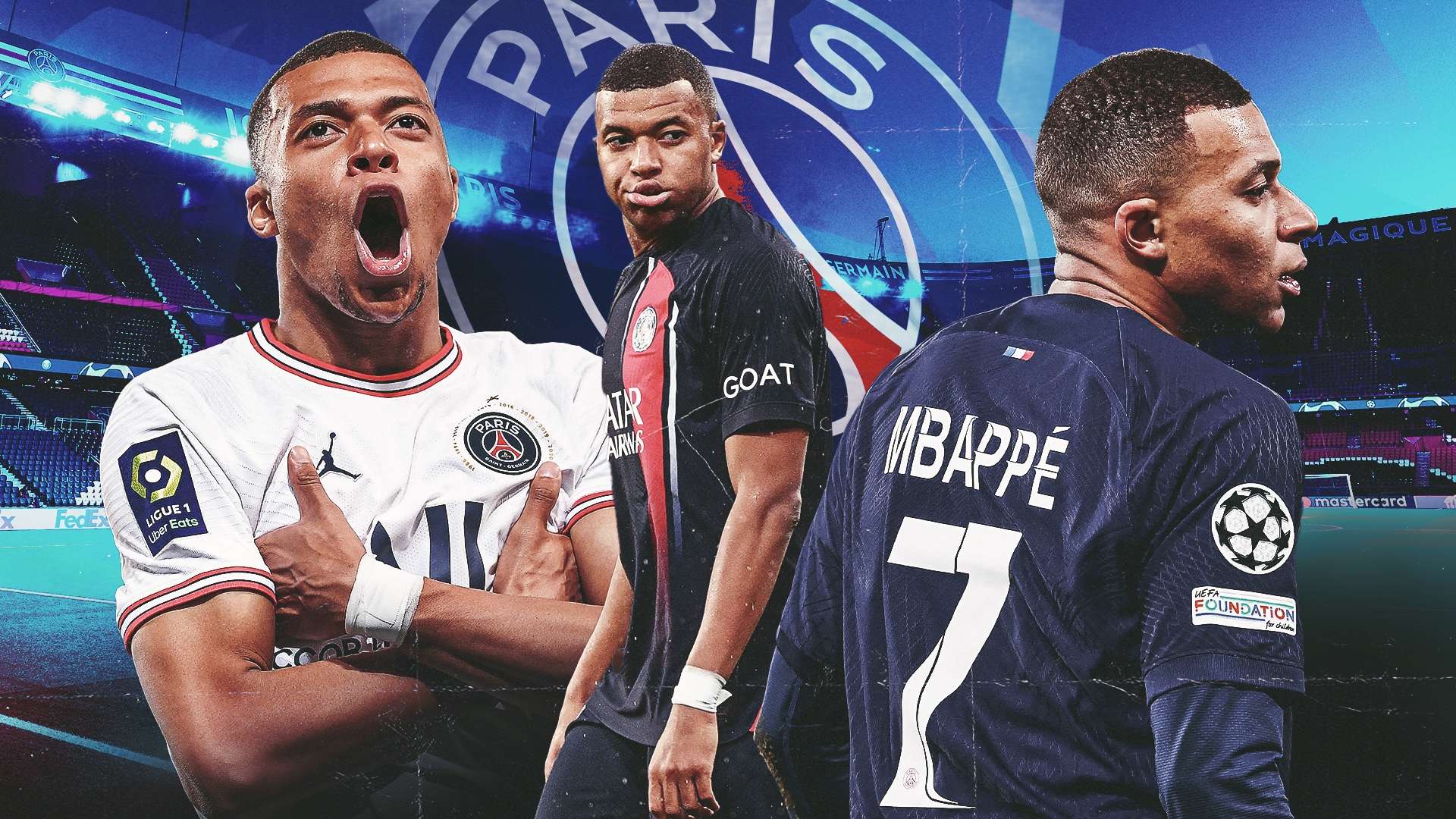 Kylian Mbappe PSG legacy GFX