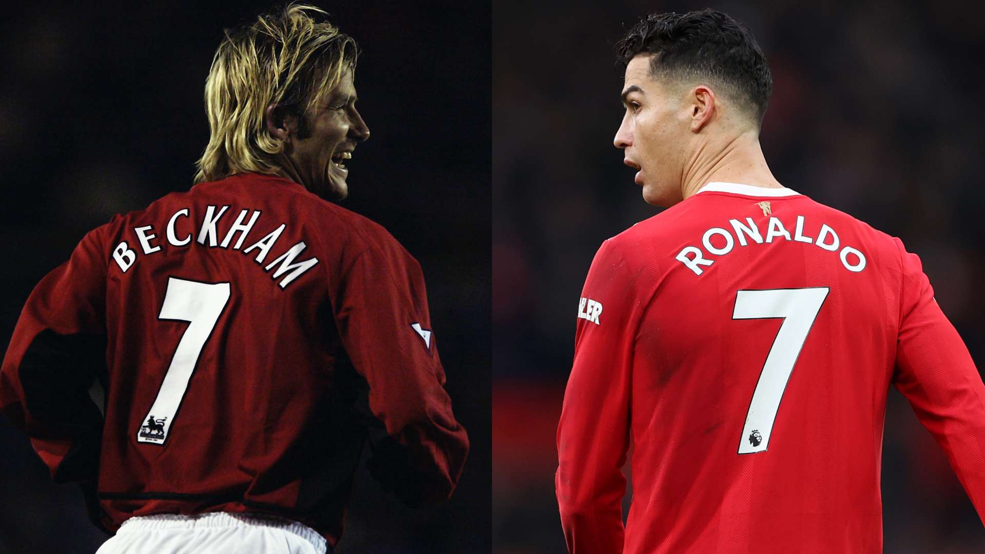 David Beckham Cristiano Ronaldo Manchester United