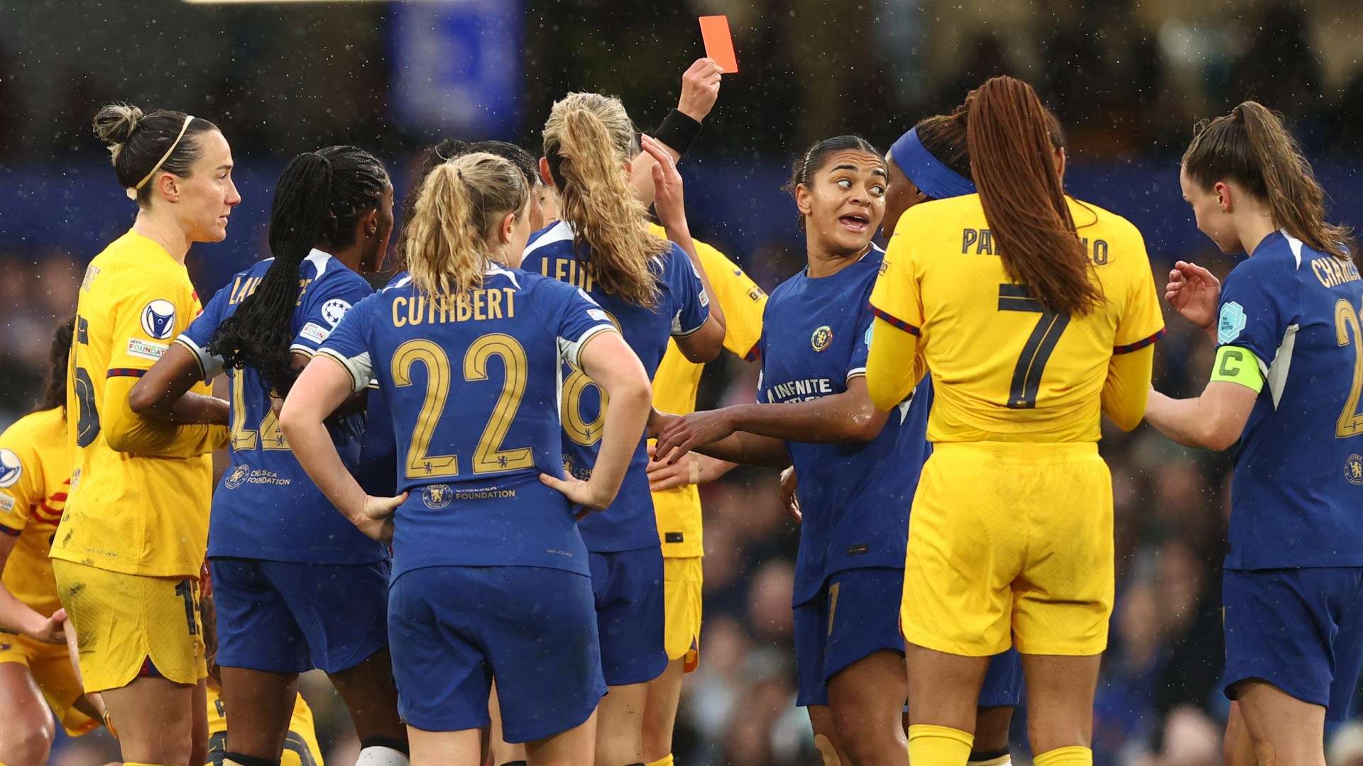 Kadeisha Buchanan Chelsea red card 2023-24