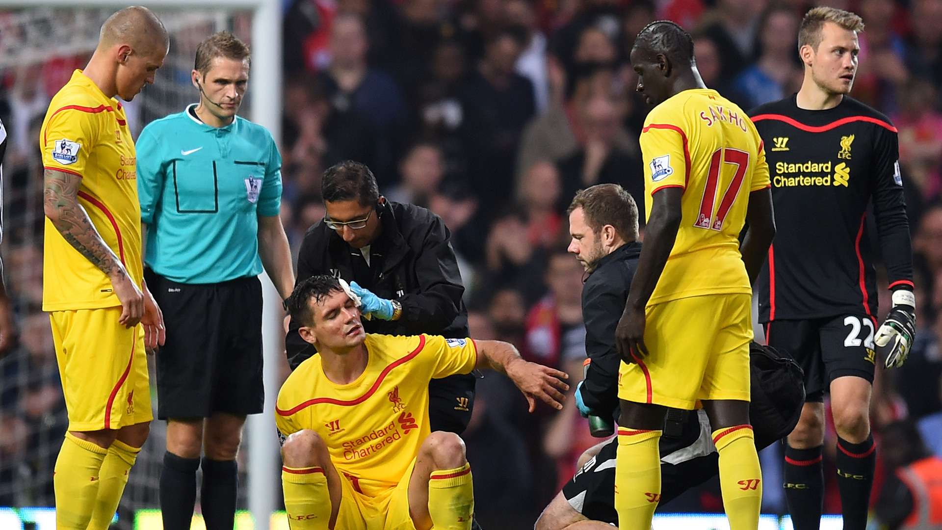 Dejan Lovren Mamadou Sakho Liverpool English Premier League 20092014