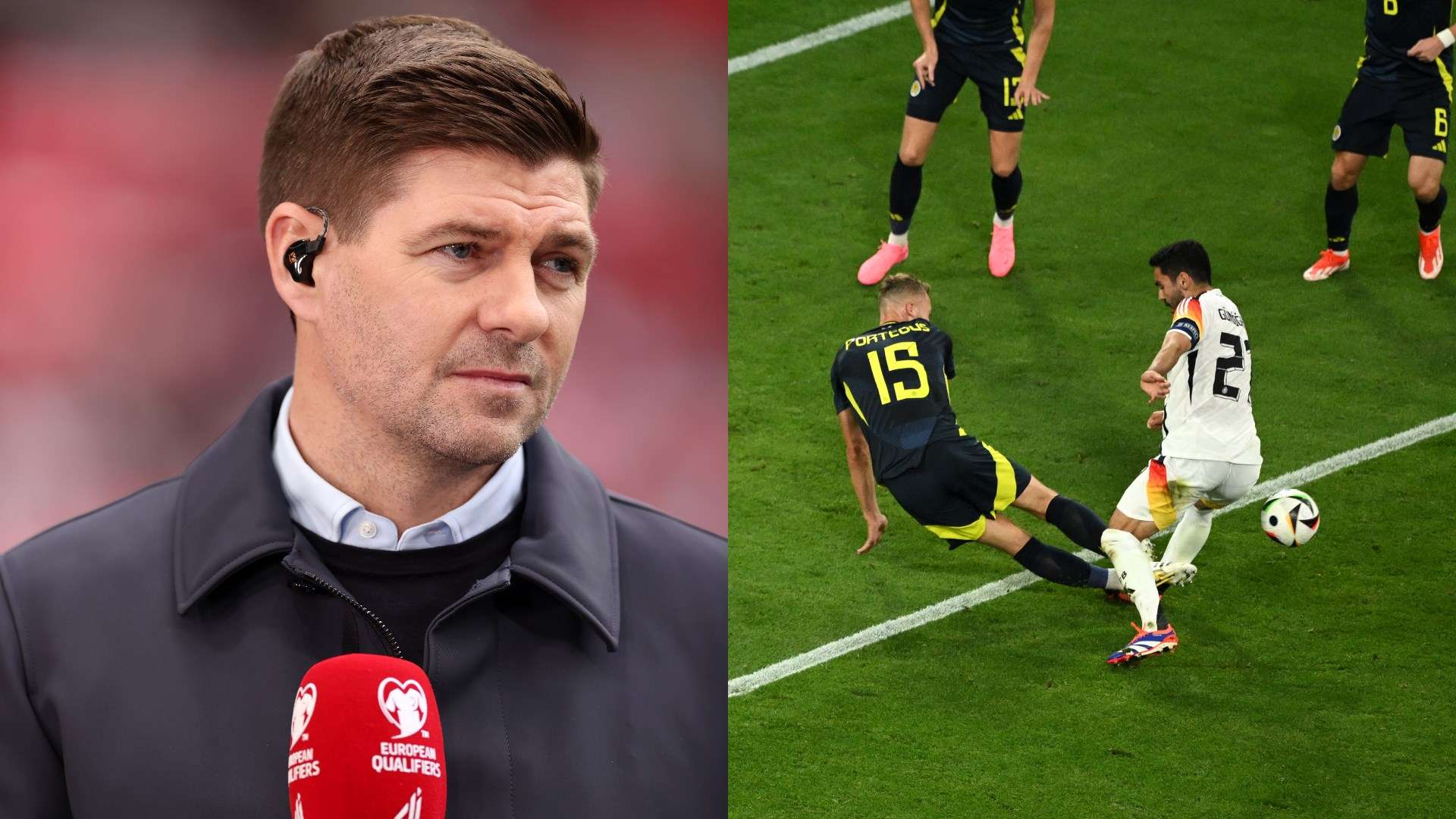 Steven Gerrard Ryan Porteous Scotland Euro 2024