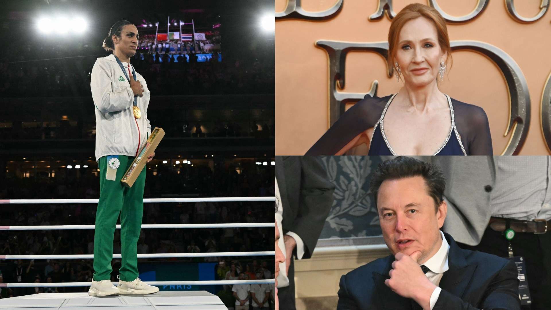 Imane Khelif - J.K. Rowling - Elon Musk