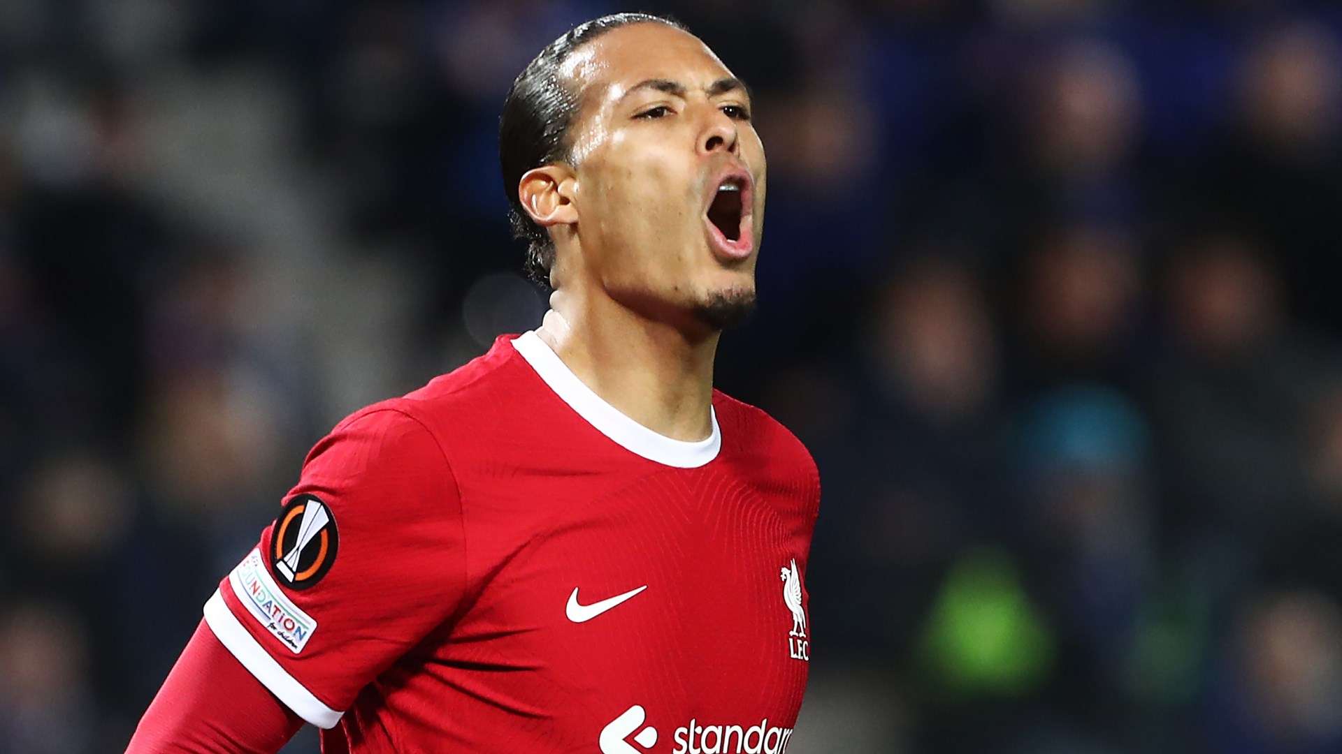 Virgil van Dijk Atalanta Liverpool Europa League 2023-24