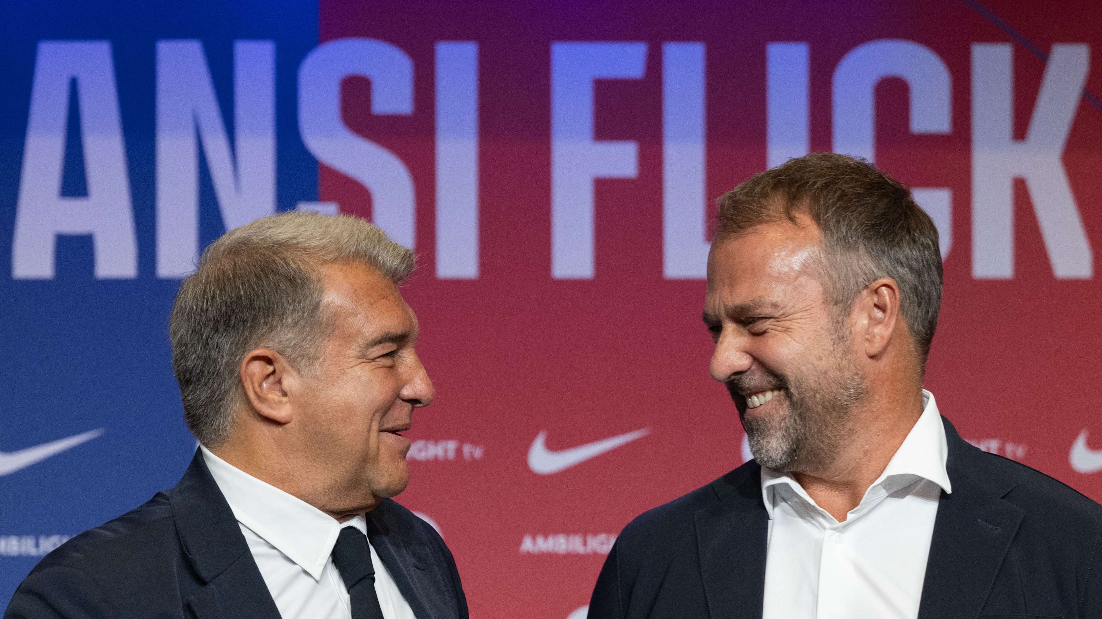 Hansi Flick Joan Laporta 2024-25