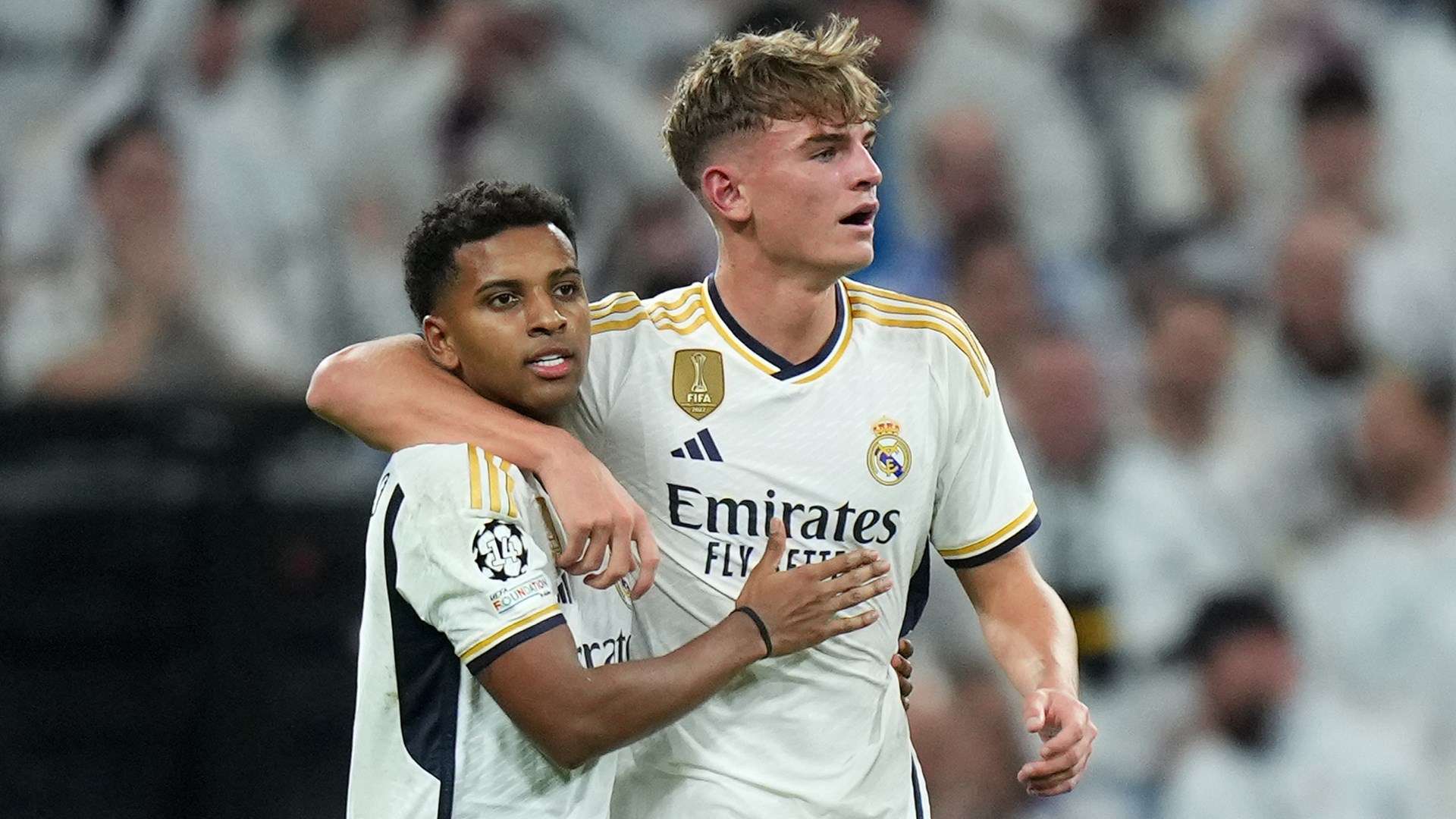 Nico Paz Rodrygo Real Madrid Napoli 2023-24 Champions League