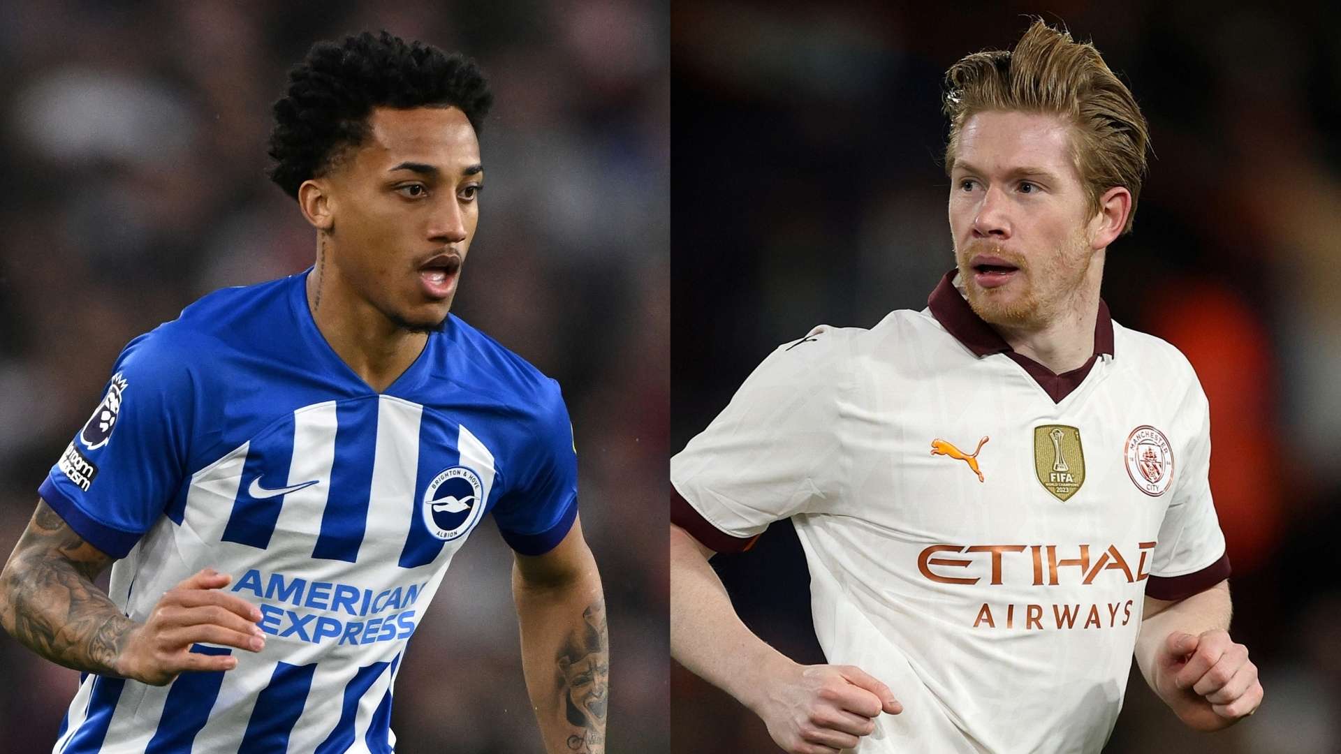 Joao Pedro Brighton Kevin De Bruyne Man City