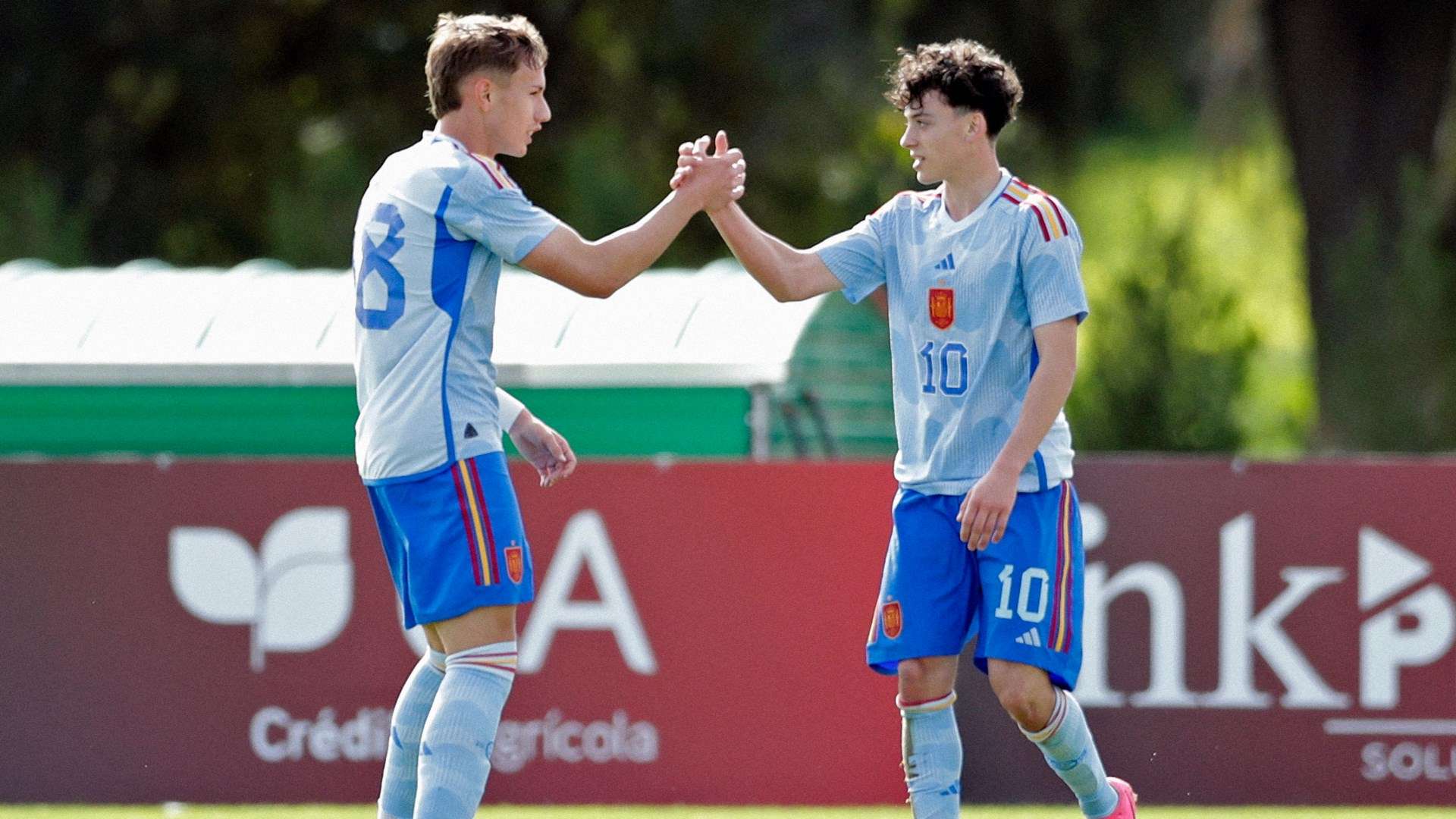 Real Madrid academy player Paulo Iago (right)