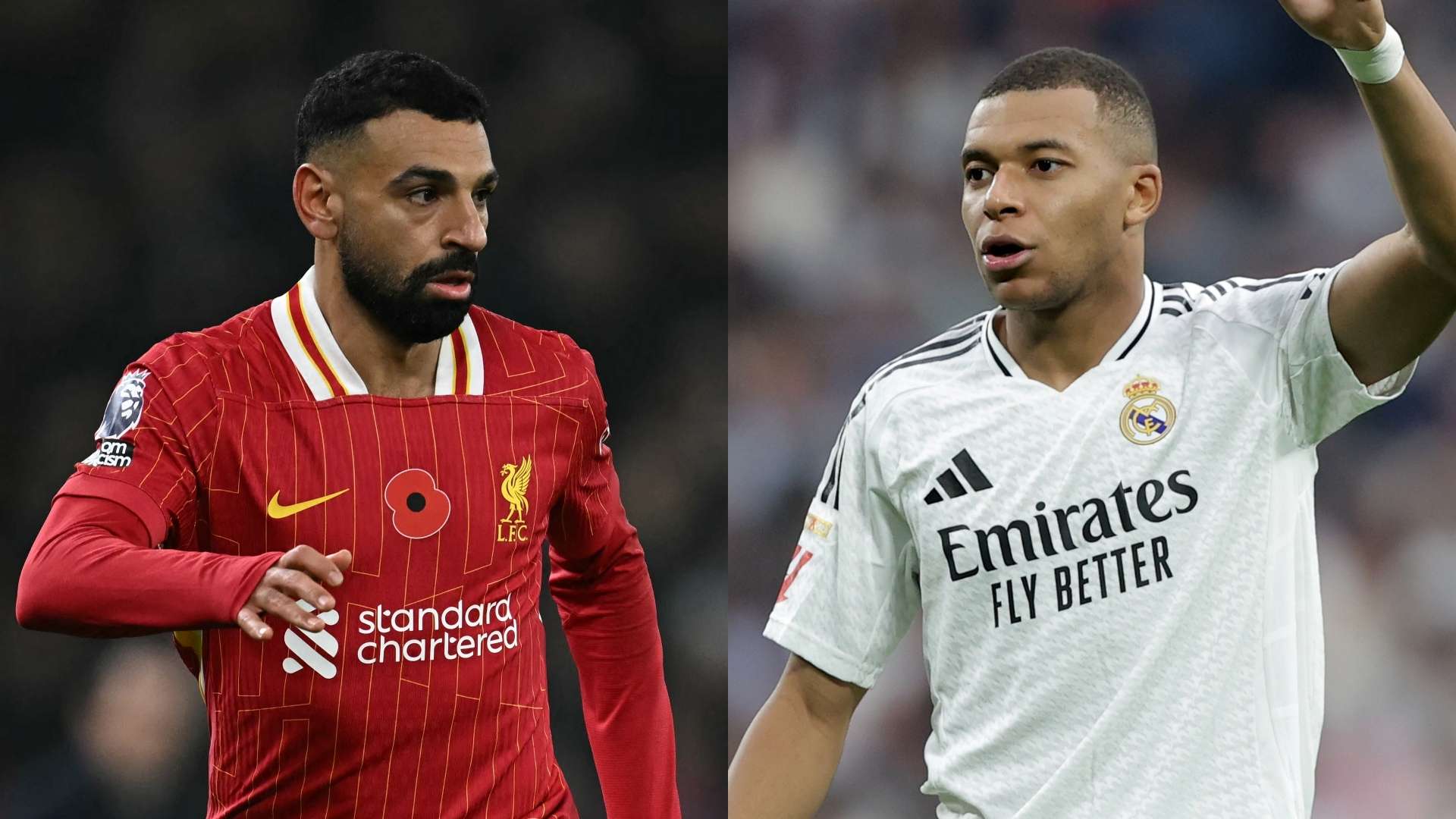 Mohamed Salah Liverpool Kylian Mbappe Real Madrid