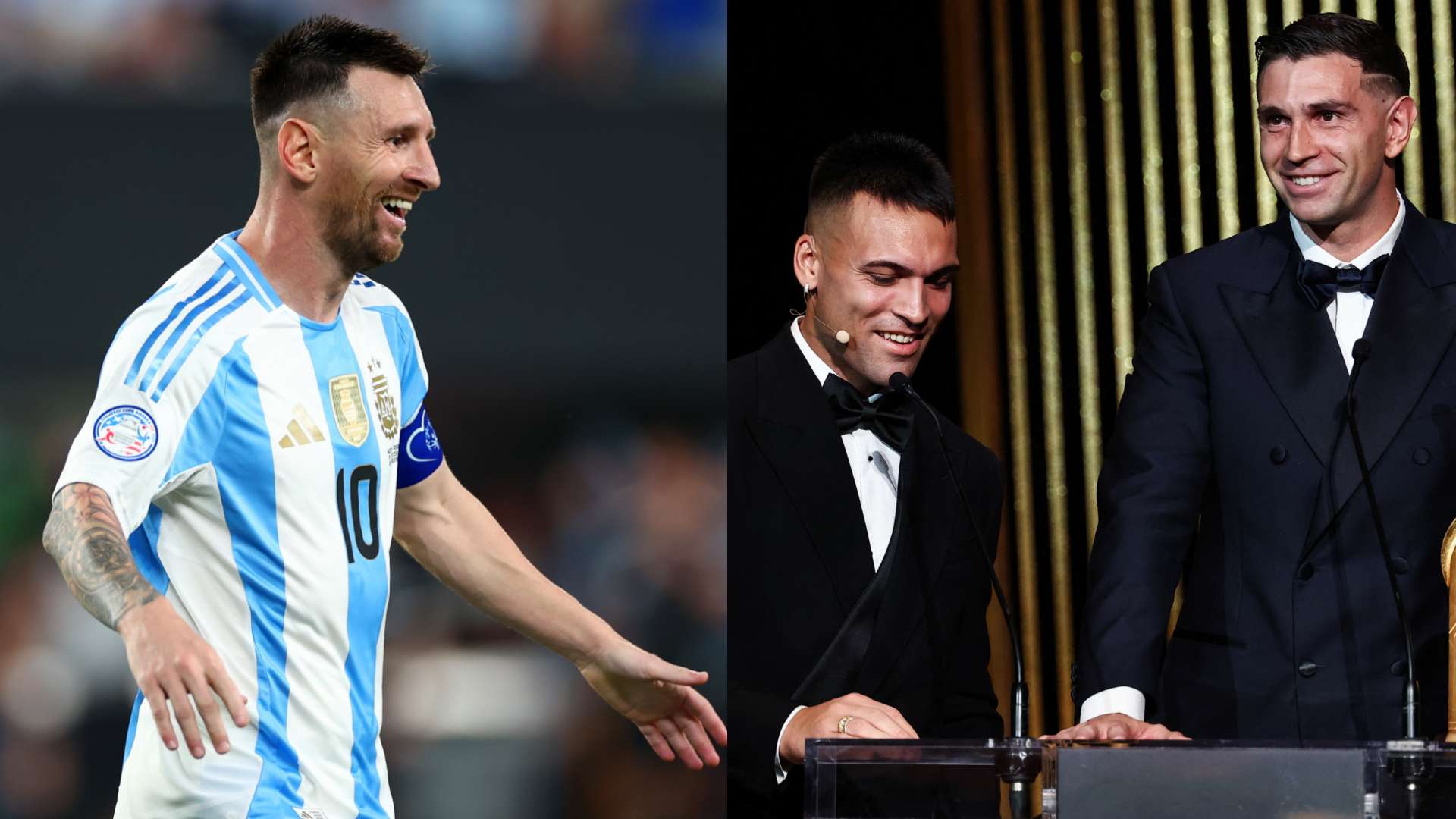 Lionel Messi Emi Martinez Lautaro Martinez