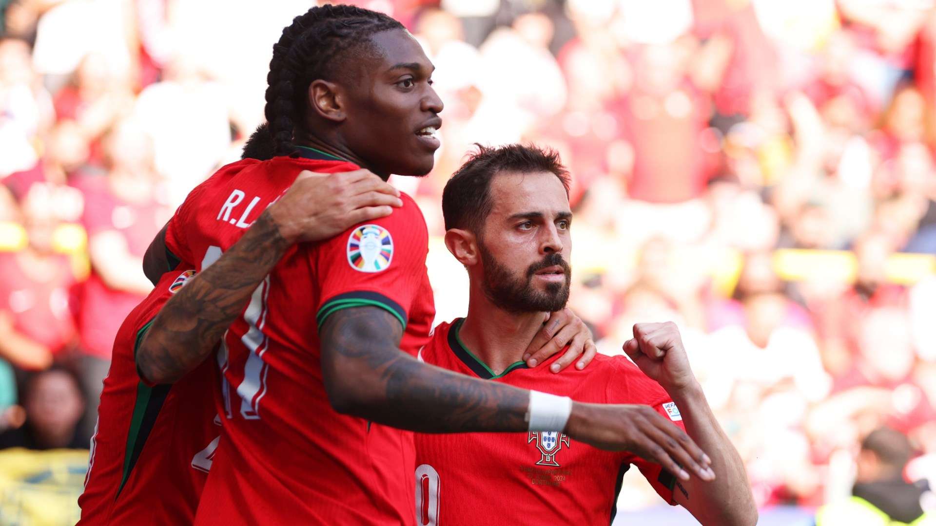 Bernardo Silva Rafael Leao Portugal Turkey Euro 2024